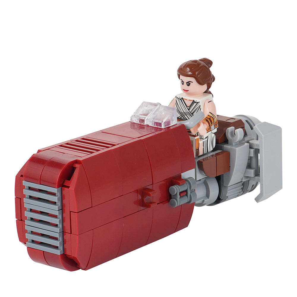Star Wars Rey Speeder Custom MOC Building Block Set 132pcs