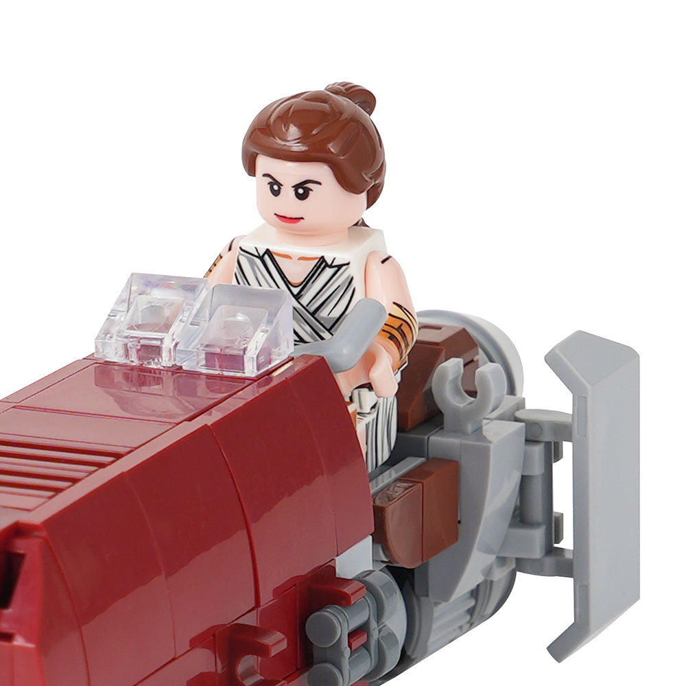 Star Wars Rey Speeder Custom MOC Building Block Set 132pcs
