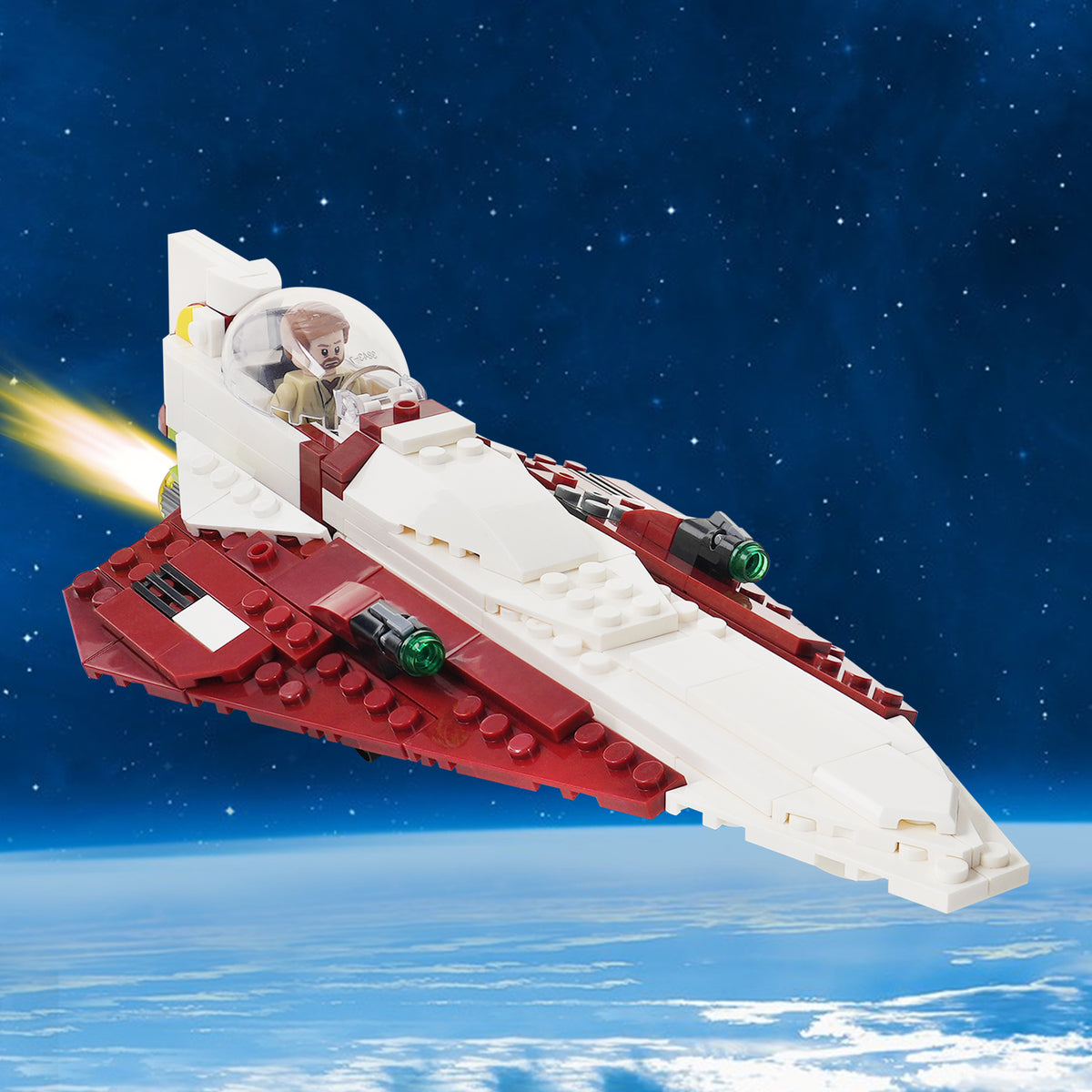 Star Wars Obi Wan Starfigher MOC Building Block Set