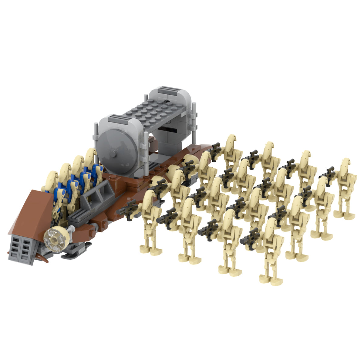 Star Wars Battle Droids Transport 2.0 MOC Building Block Set 174pcs