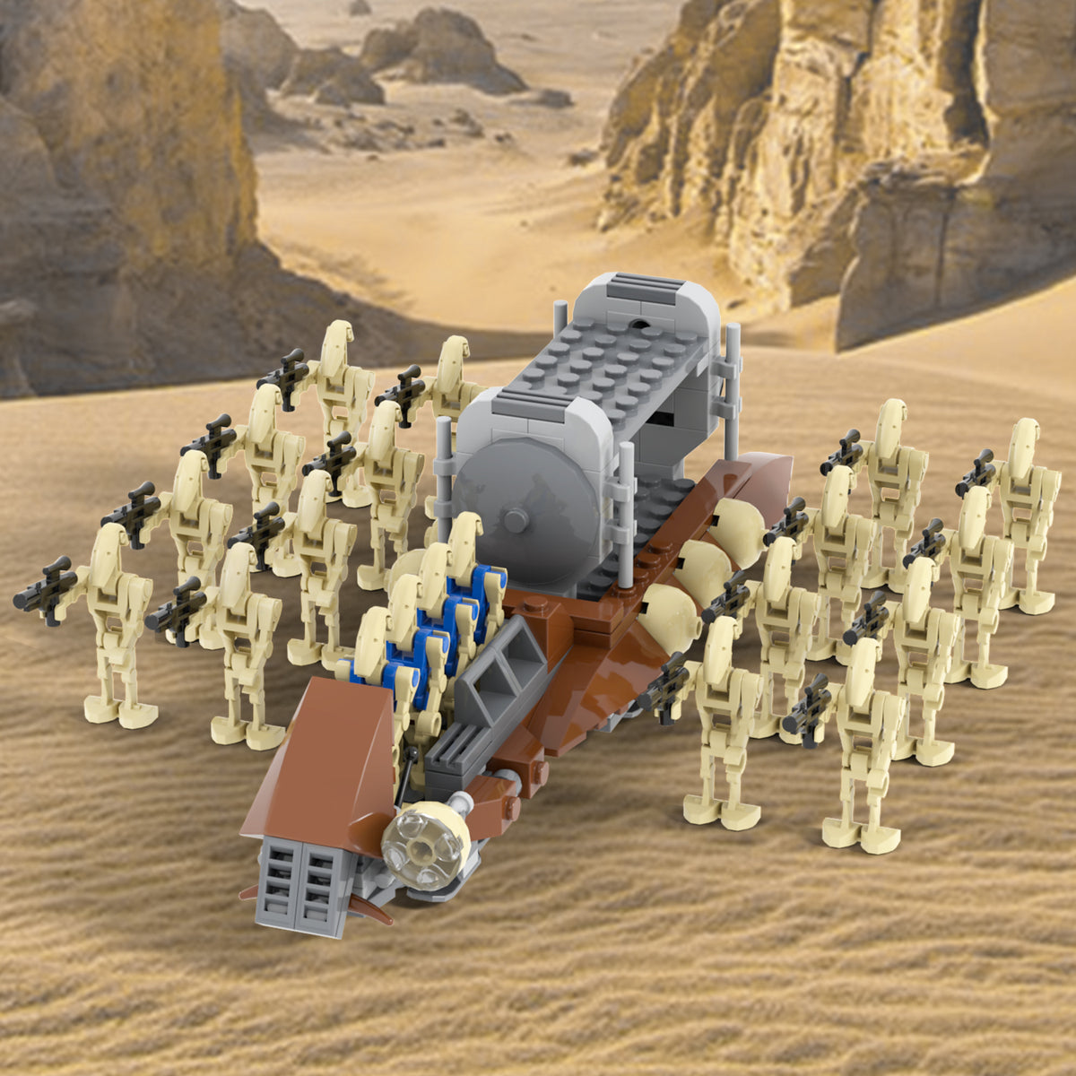 Star Wars Battle Droids Transport 2.0 MOC Building Block Set 174pcs