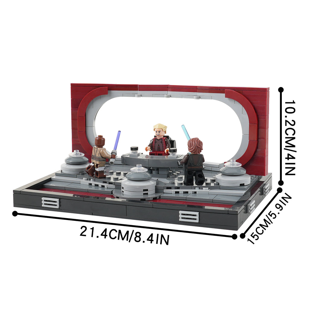 Star Wars Episode 3 Mace Winduu vs Palpatine MOC Building Block Set 287pcs
