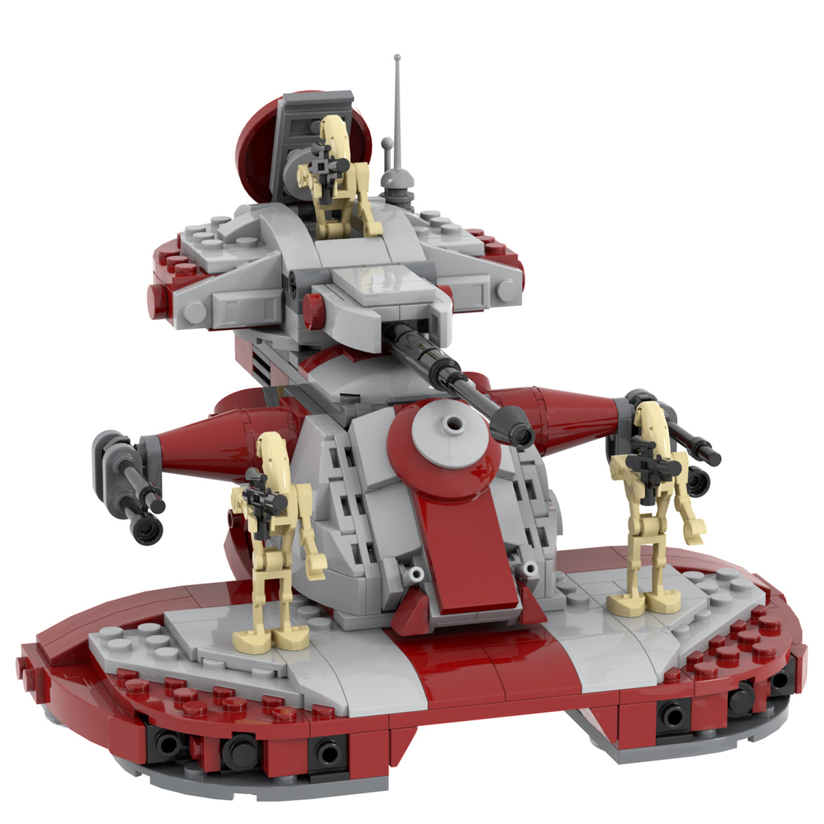 Star Wars AAT Armored Assault Tank Red MOC Building Block Set