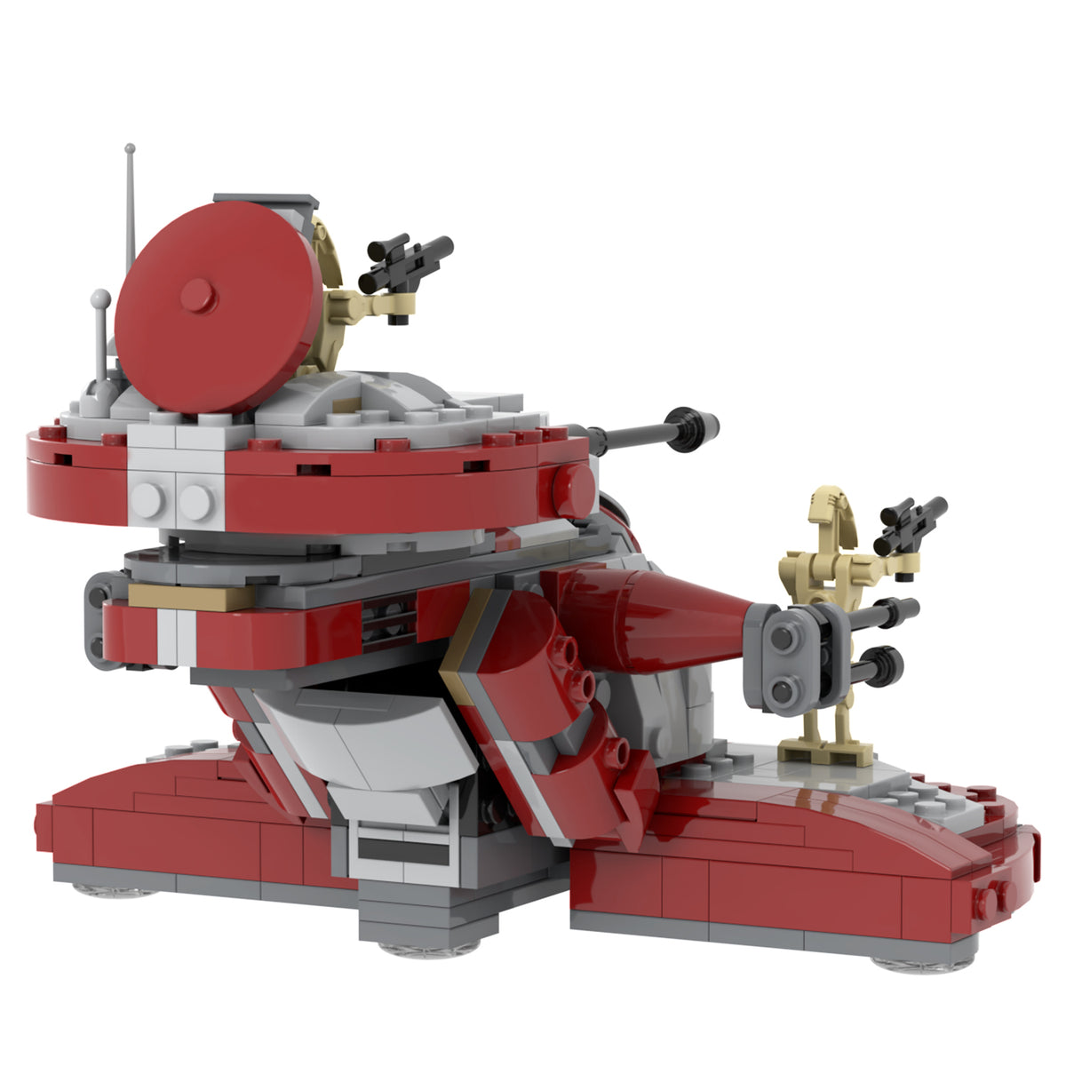 Star Wars AAT Armored Assault Tank Red MOC Building Block Set