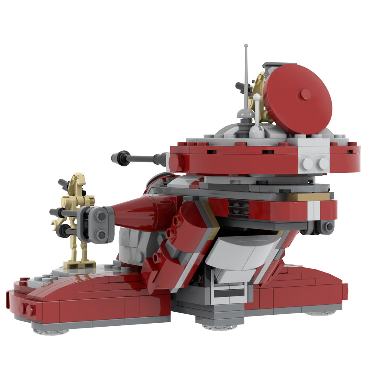 Star Wars AAT Armored Assault Tank Red MOC Building Block Set