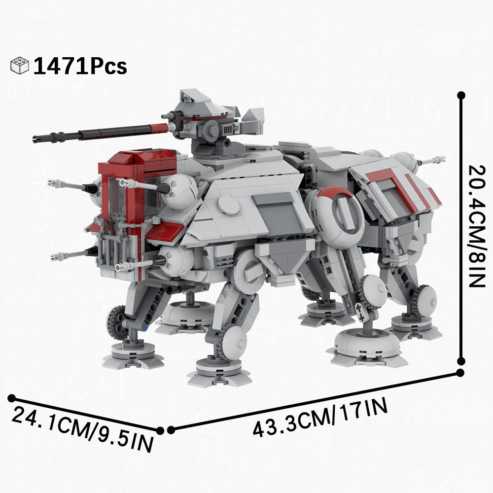 Star Wars AT-TE All Terrain Tactical Enforcer Custom MOC Building Blocks Set 1471pcs