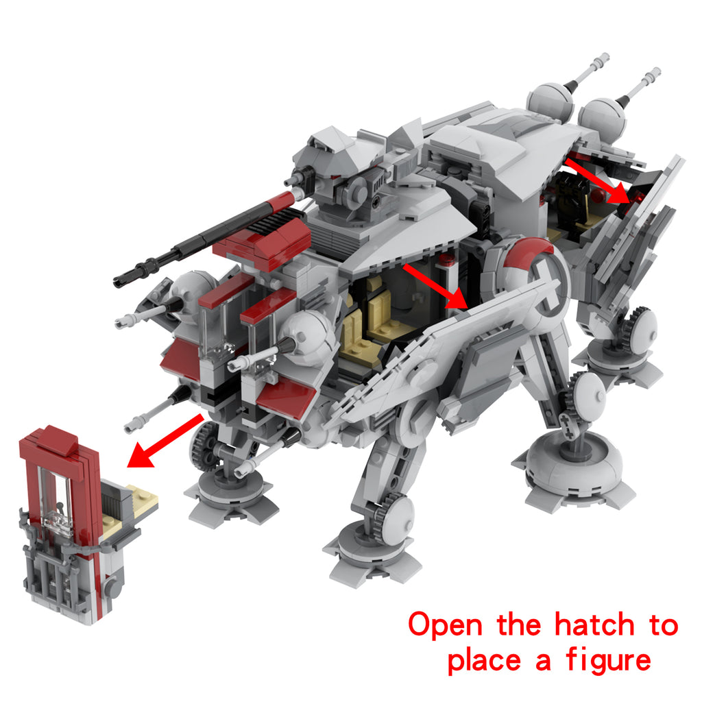 Star Wars AT-TE All Terrain Tactical Enforcer Custom MOC Building Blocks Set 1471pcs