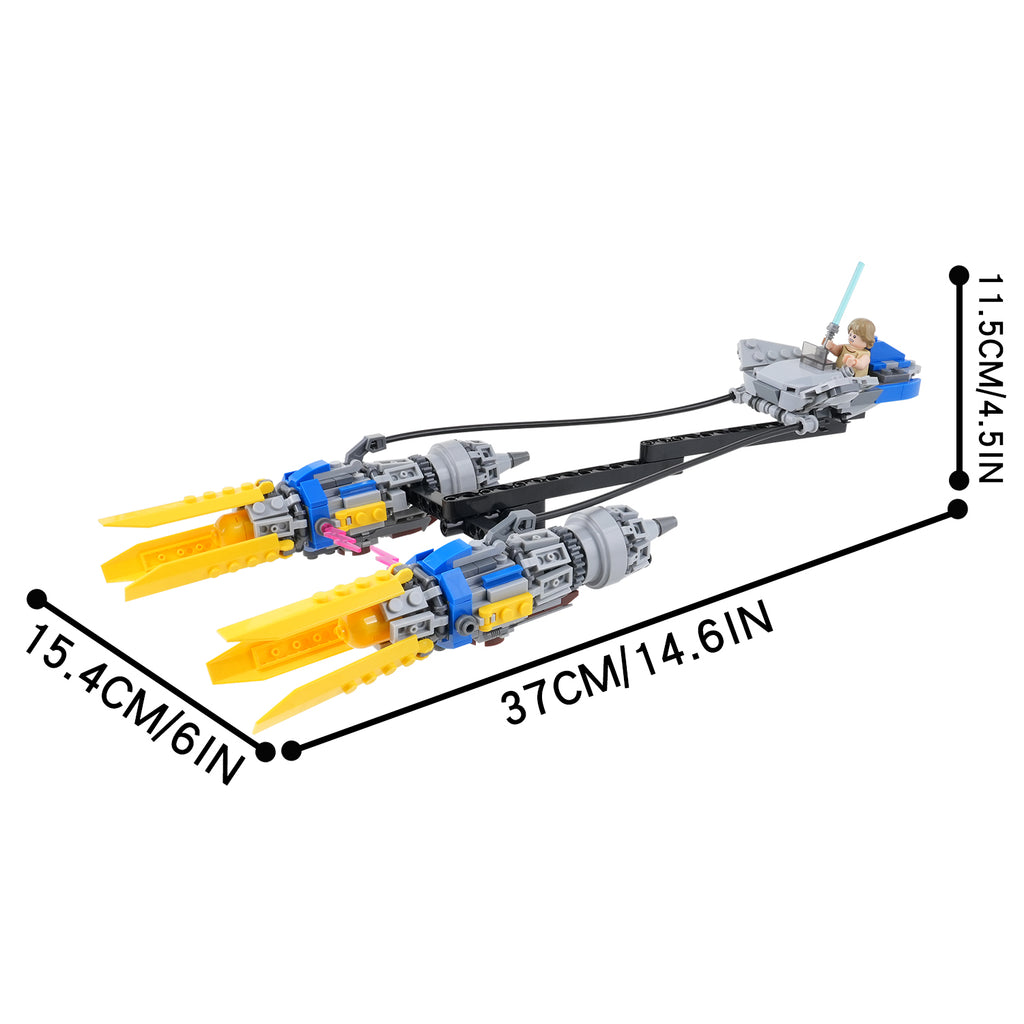 Star Wars Luke's Pod Racer MOC Building Block Set 299pcs