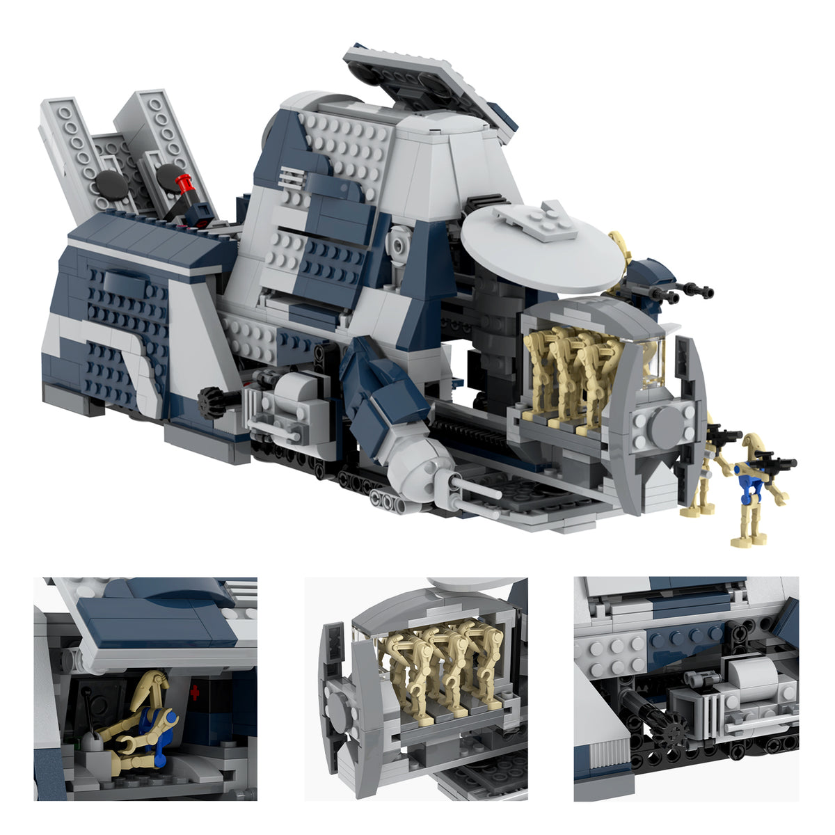 Star Wars Trade Union Troop Carrier MTT MOC Building Block Set 968pcs