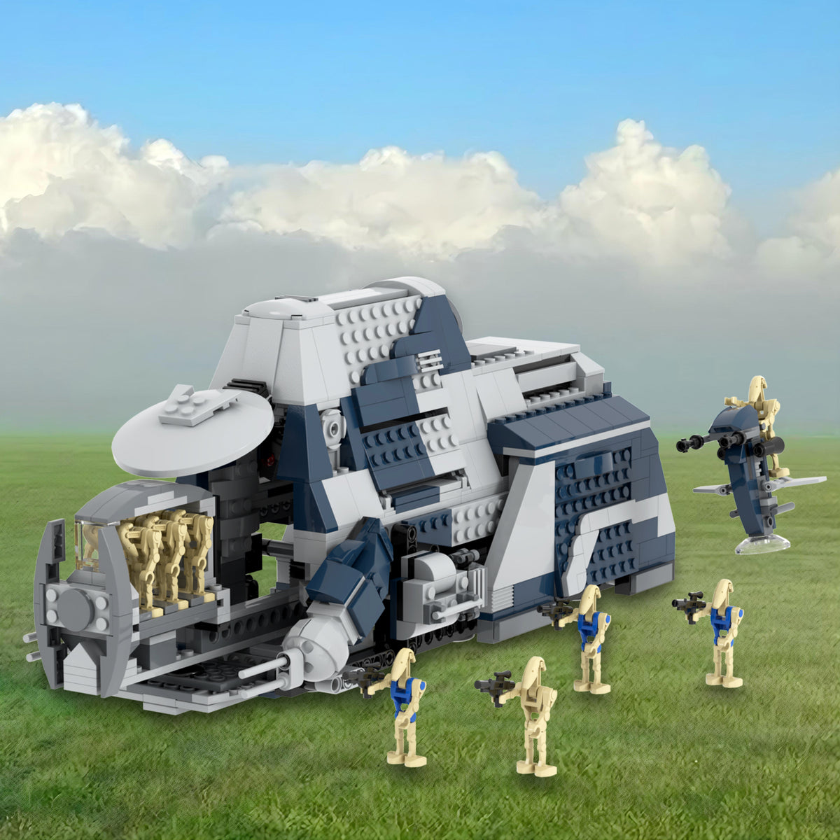 Star Wars Trade Union Troop Carrier MTT MOC Building Block Set 968pcs