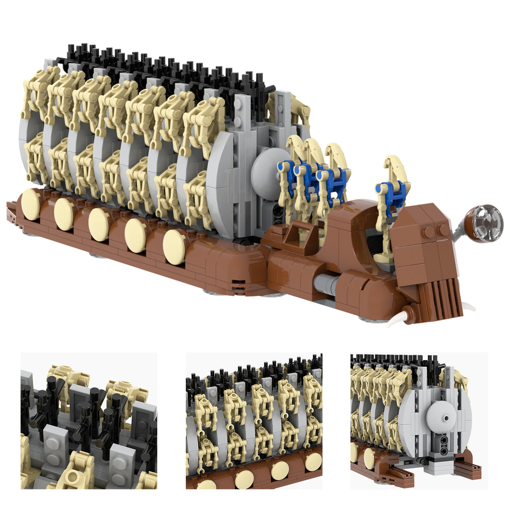 Star Wars Battle Droids Transport Troop Carrier MOC Building Block Set 478pcs