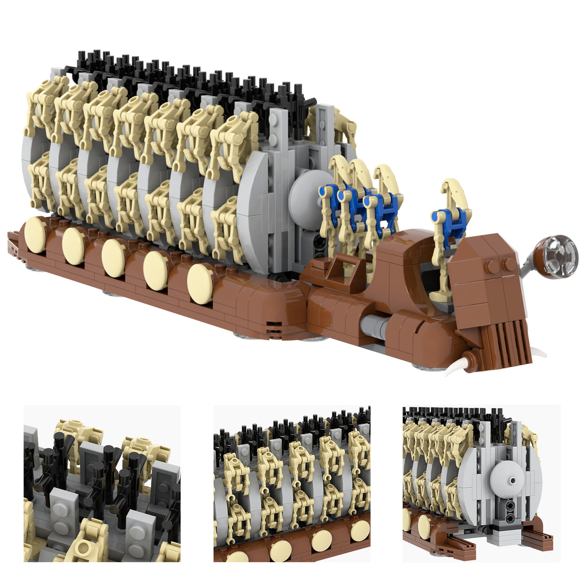 Star Wars Battle Droids Transport Troop Carrier MOC Building Block Set 478pcs