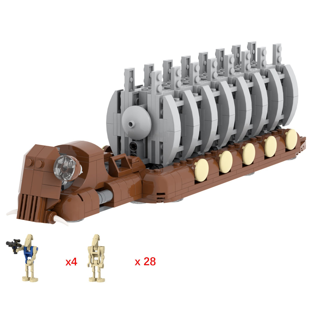 Star Wars Battle Droids Transport Troop Carrier MOC Building Block Set 478pcs