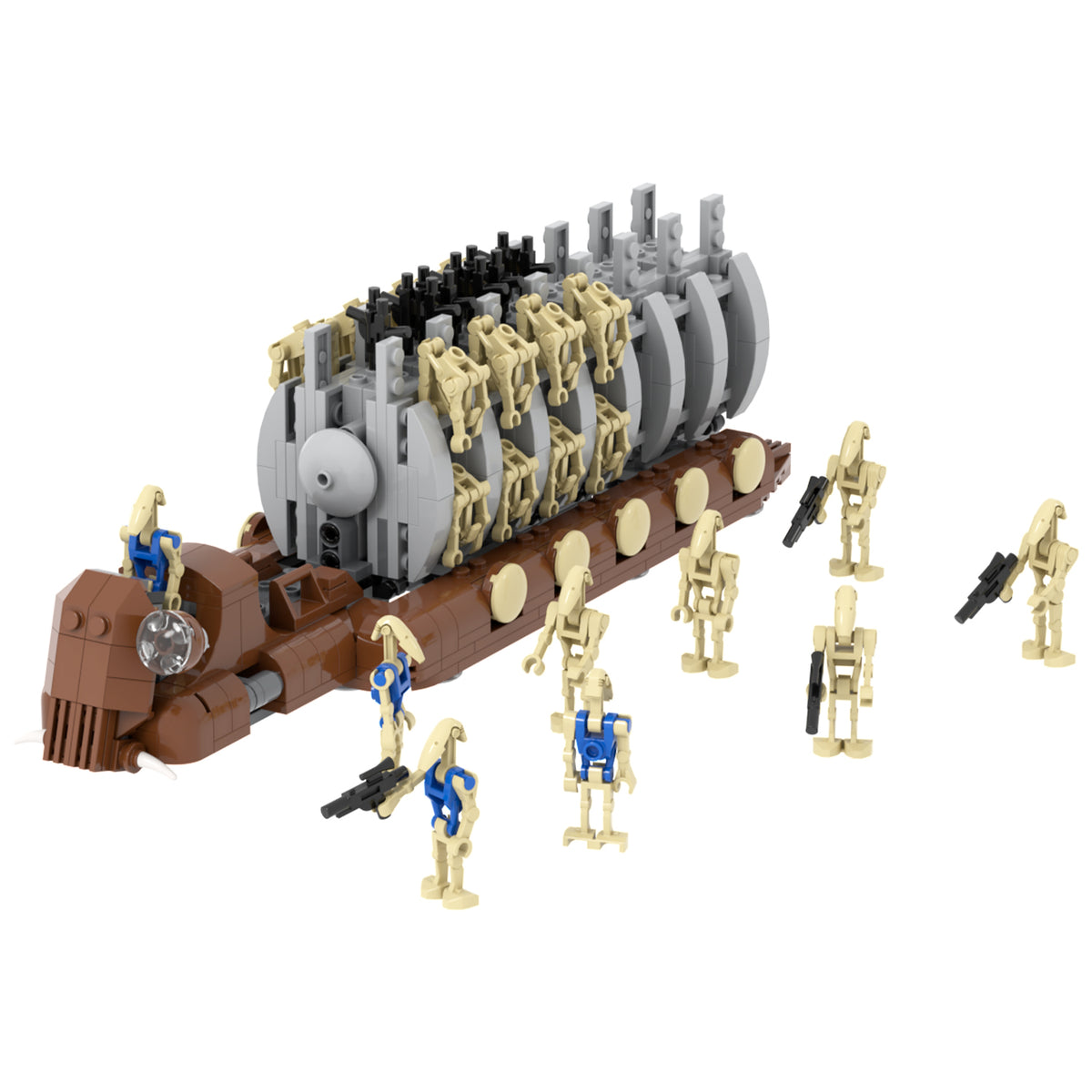 Star Wars Battle Droids Transport Troop Carrier MOC Building Block Set 478pcs