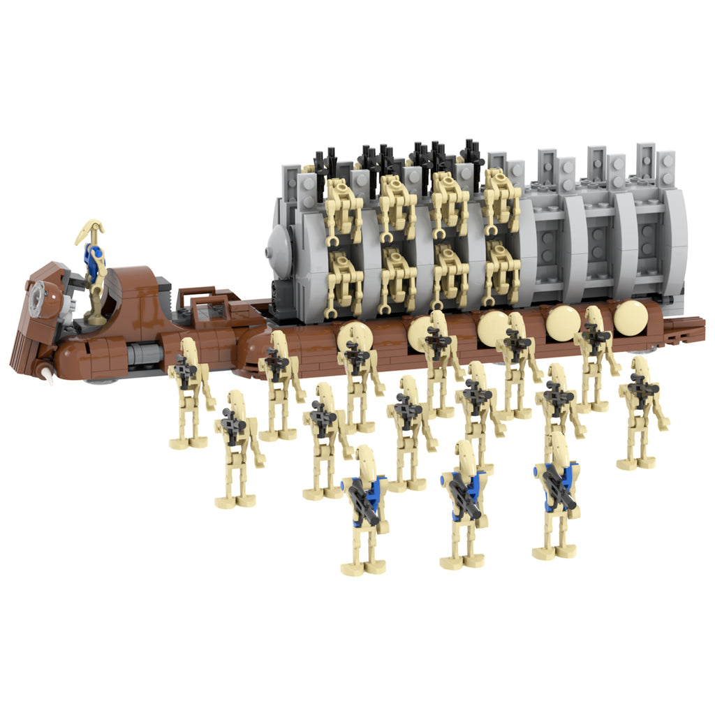 Star Wars Battle Droids Transport Troop Carrier MOC Building Block Set 478pcs