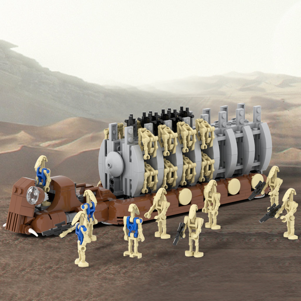 Star Wars Battle Droids Transport Troop Carrier MOC Building Block Set 478pcs