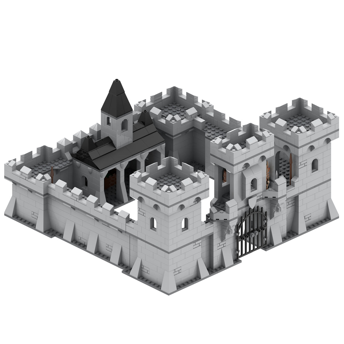 Medieval Castle MOC Custom Building Set 1346pcs