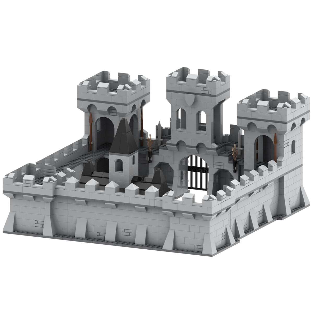 Medieval Castle MOC Custom Building Set 1346pcs