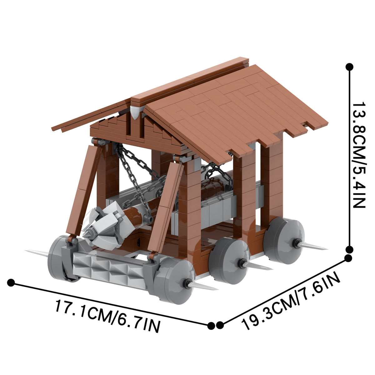 Medieval Siege Battering Ram MOC Set 405pcs 5011