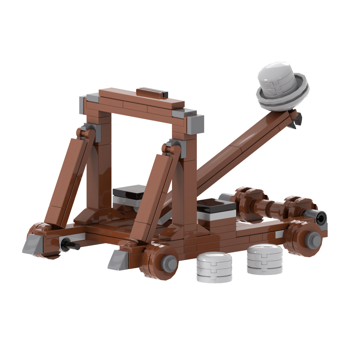 Medieval Siege Catapult MOC Set 122pcs 5021