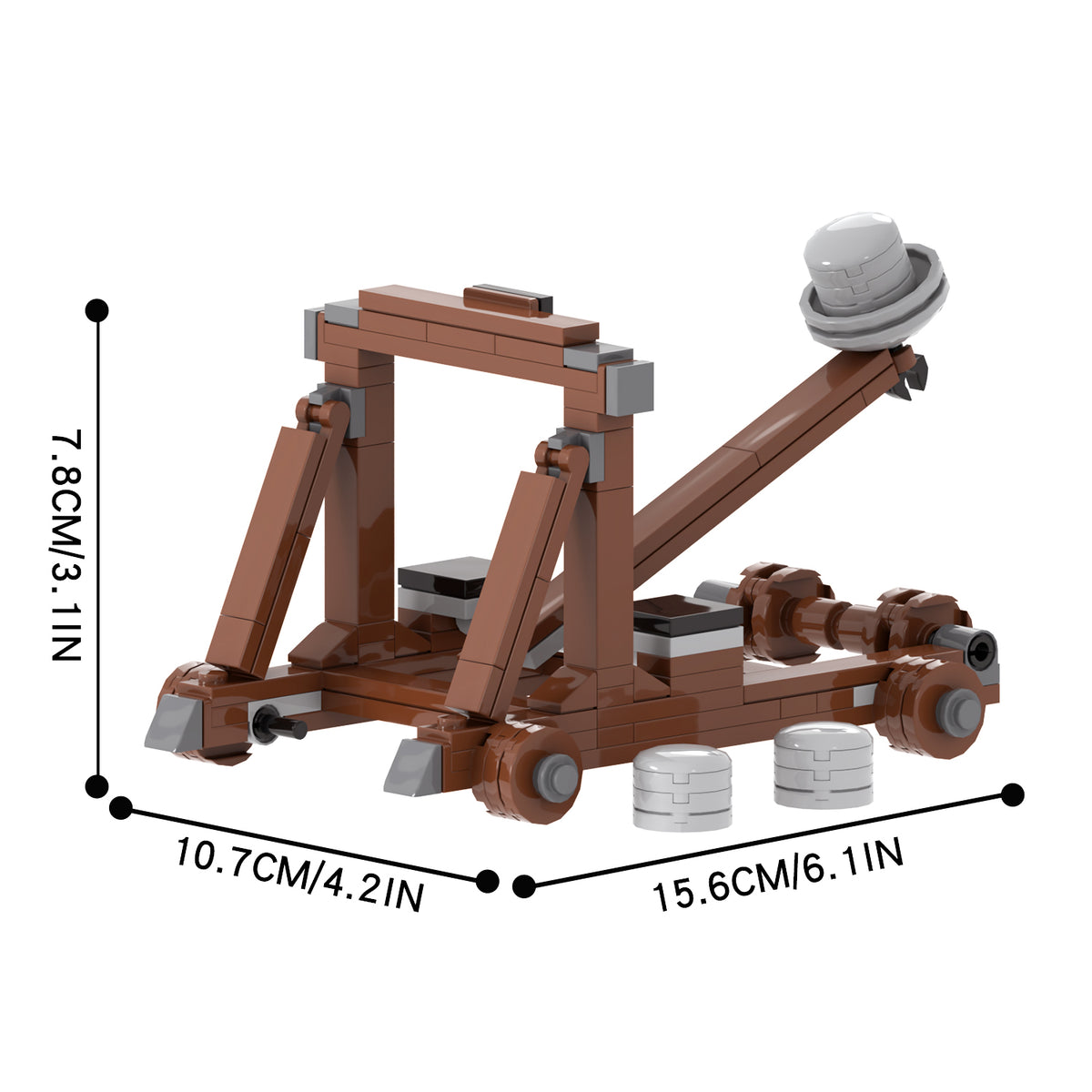 Medieval Siege Catapult MOC Set 122pcs 5021