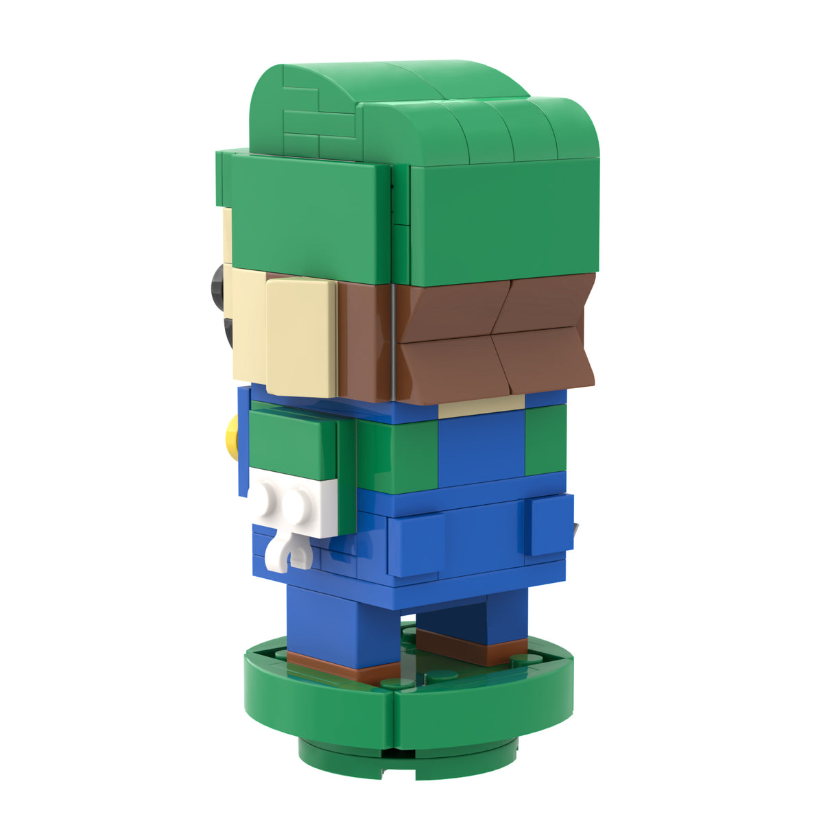 Super Mario Brickheads Luigi Custom MOC Set 136pcs