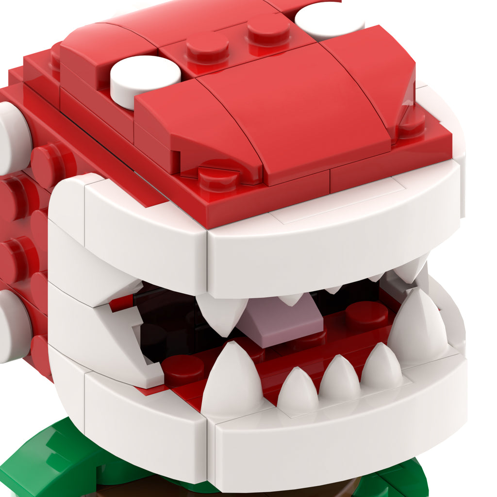 Super Mario Brickheads Piranha Plant Custom MOC Set 118pcs