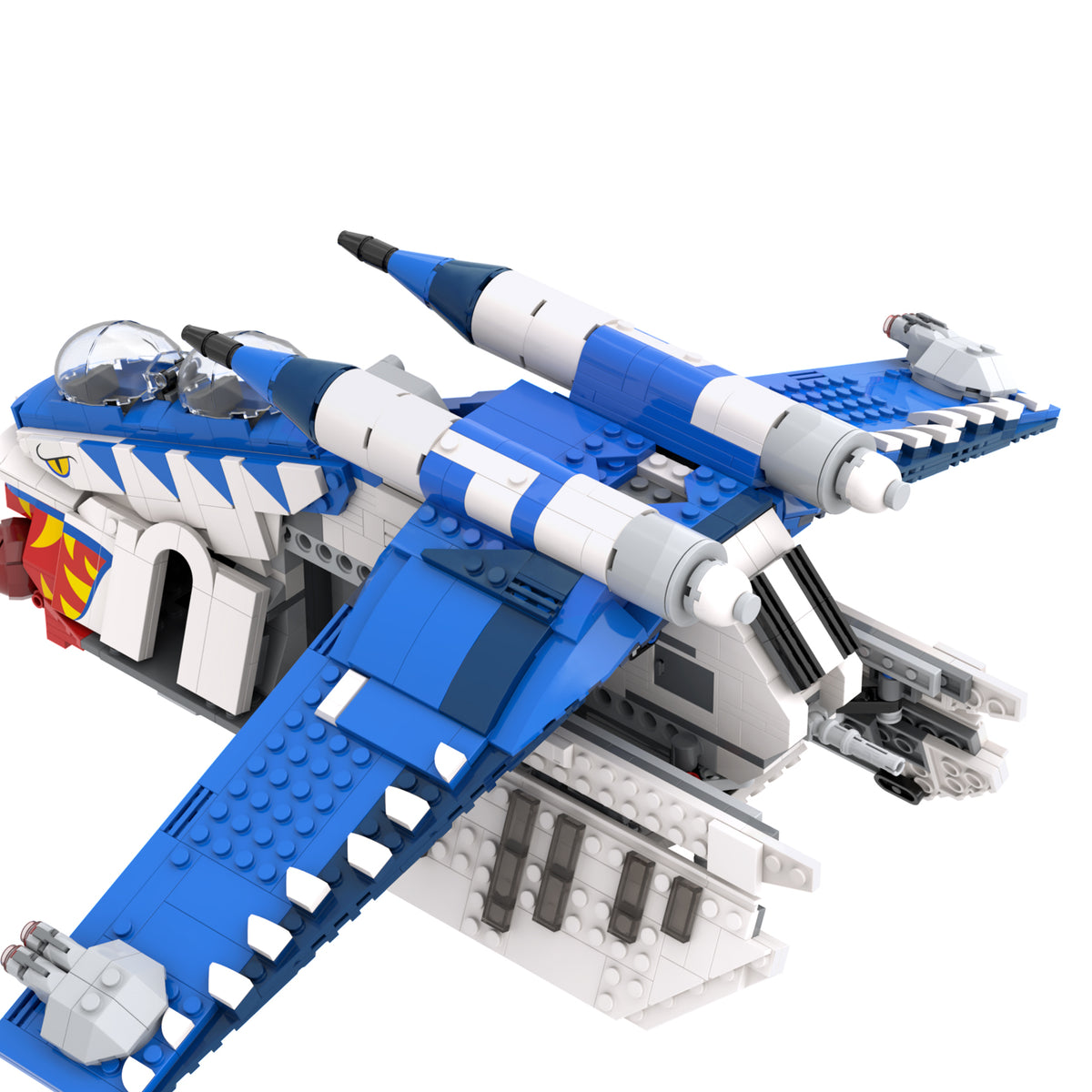 Star Wars Tigershark Gunship MOC 1112pcs