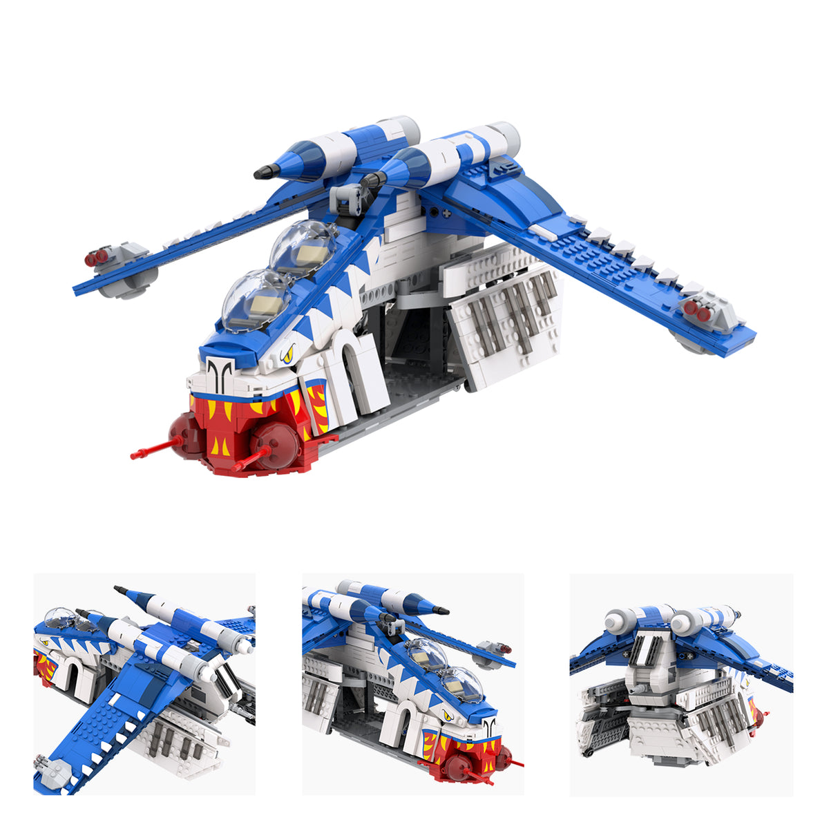 Star Wars Tigershark Gunship MOC 1112pcs