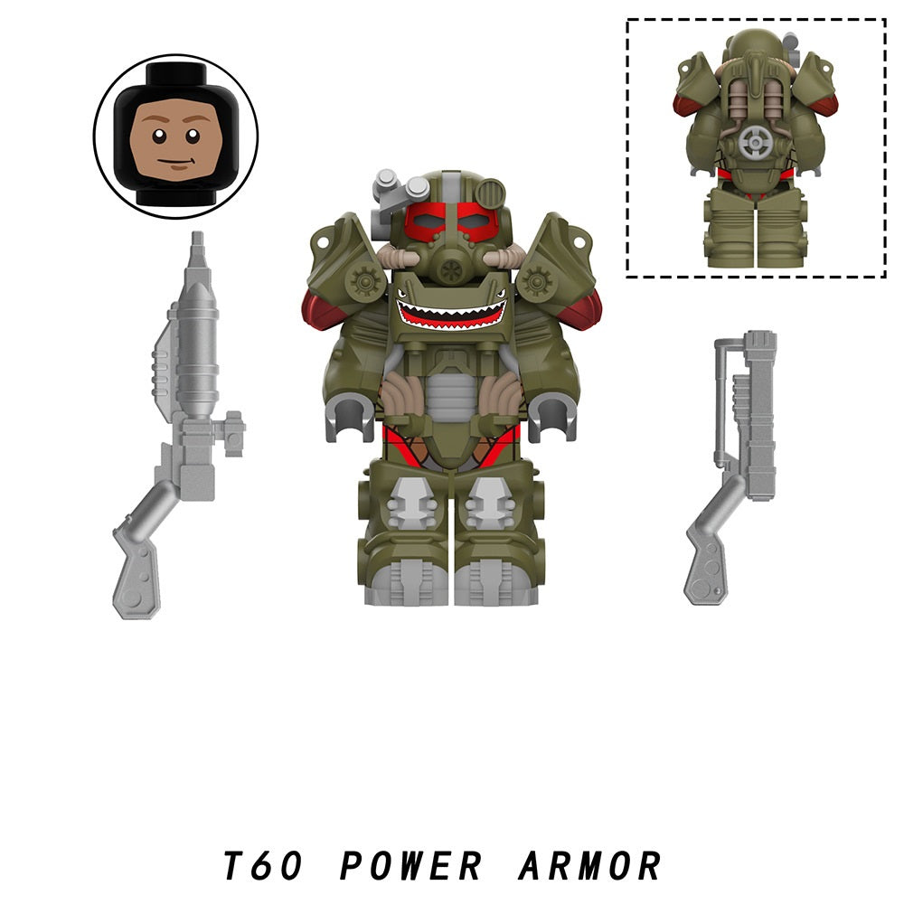 Fallout TV Series Custom Minifigures Power Armor Set 2