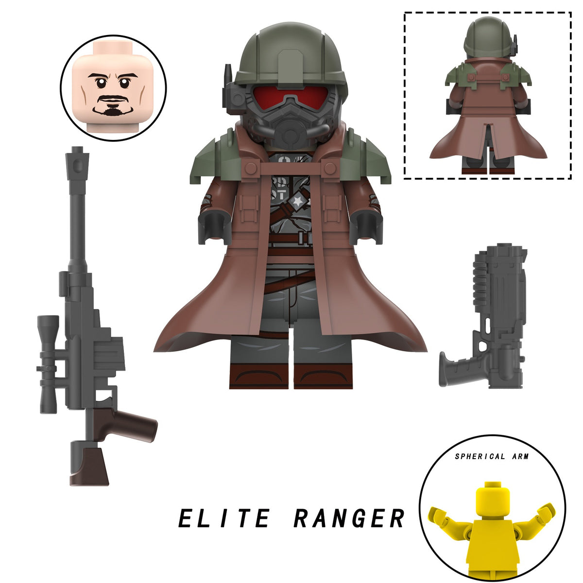 Fallout New California Republic Ranger Assortment Custom Minifigures