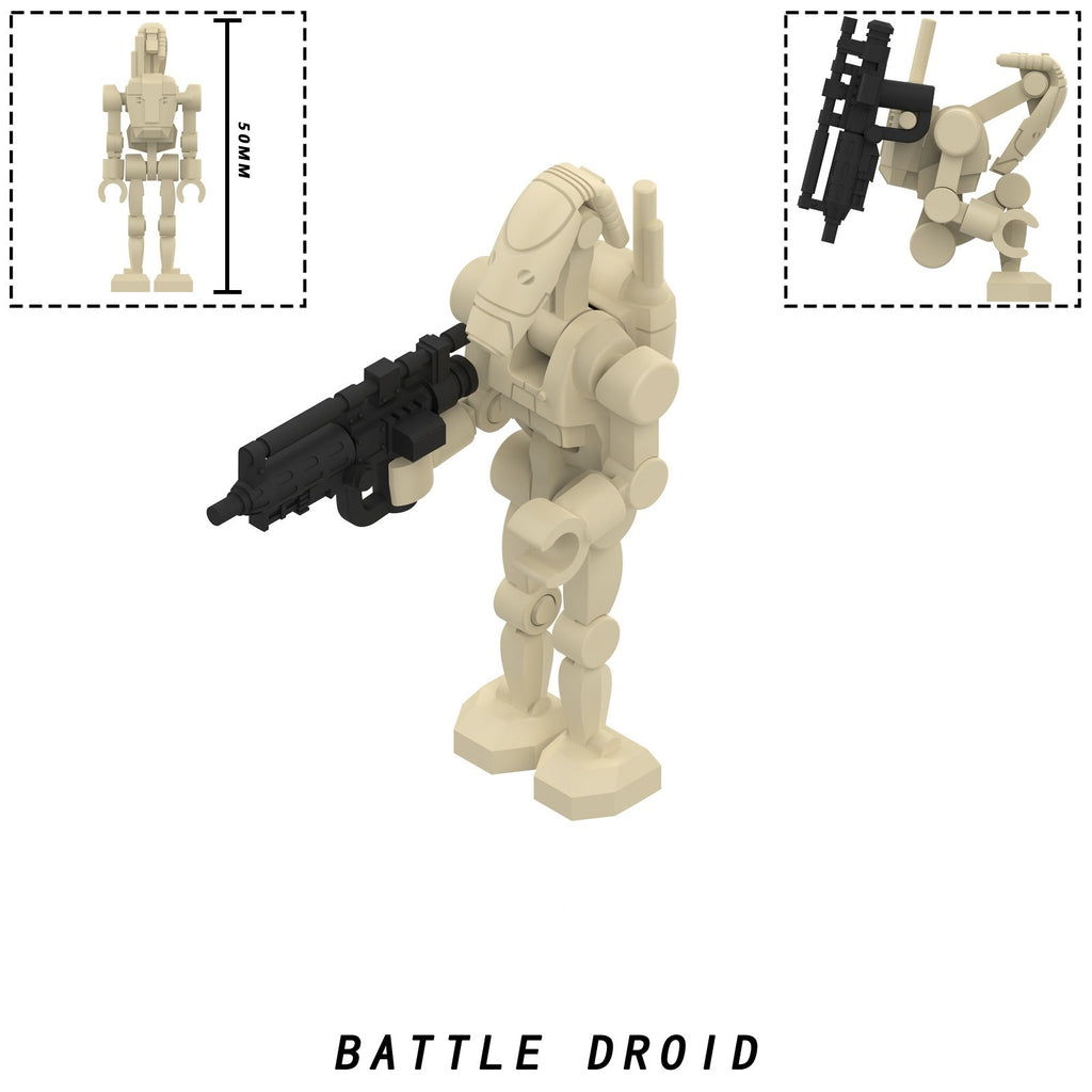 Star Wars B1 Battle Droids with Rotating Arms and Movable Legs Clankers Custom Minifigures MY