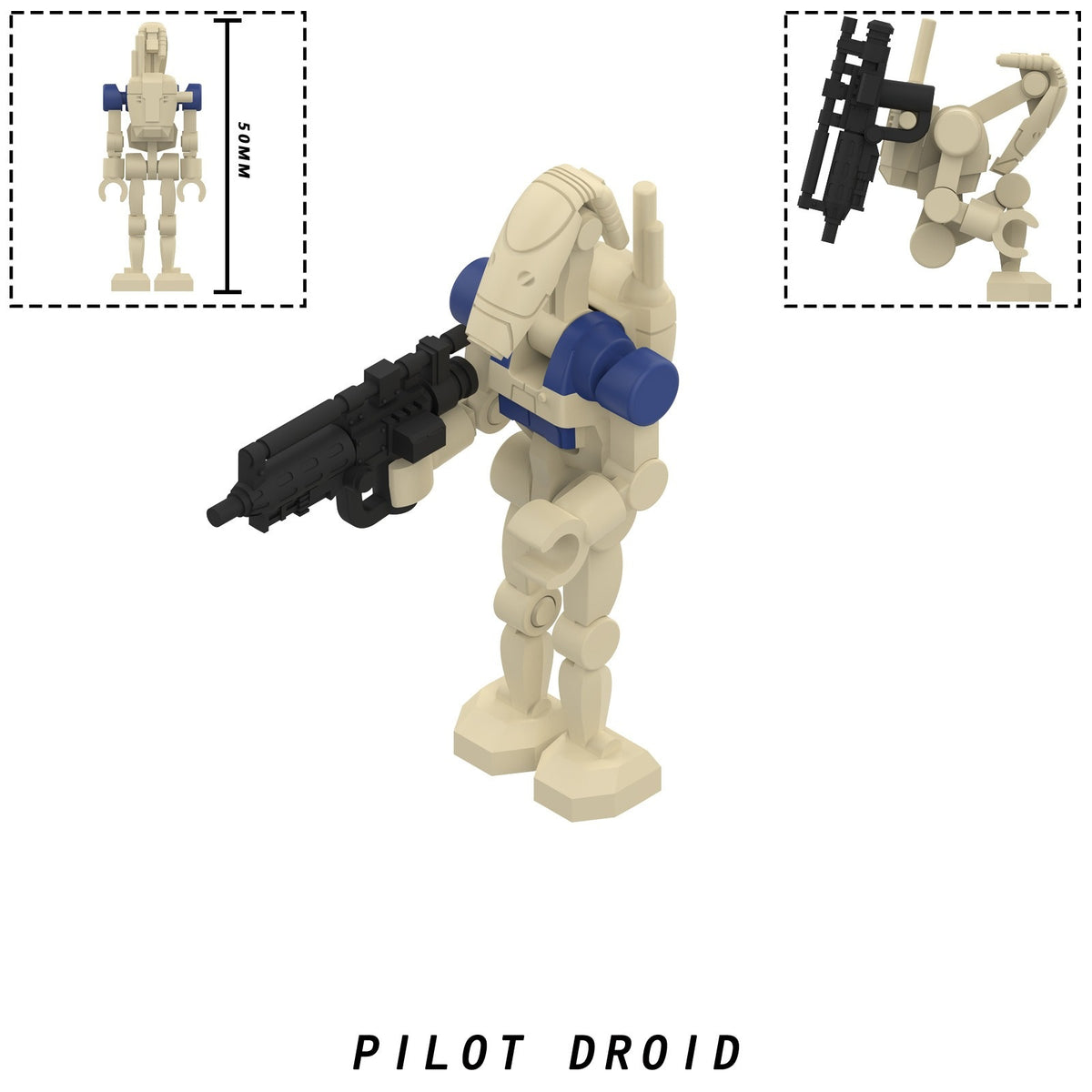Star Wars B1 Battle Droids with Rotating Arms and Movable Legs Clankers Custom Minifigures MY