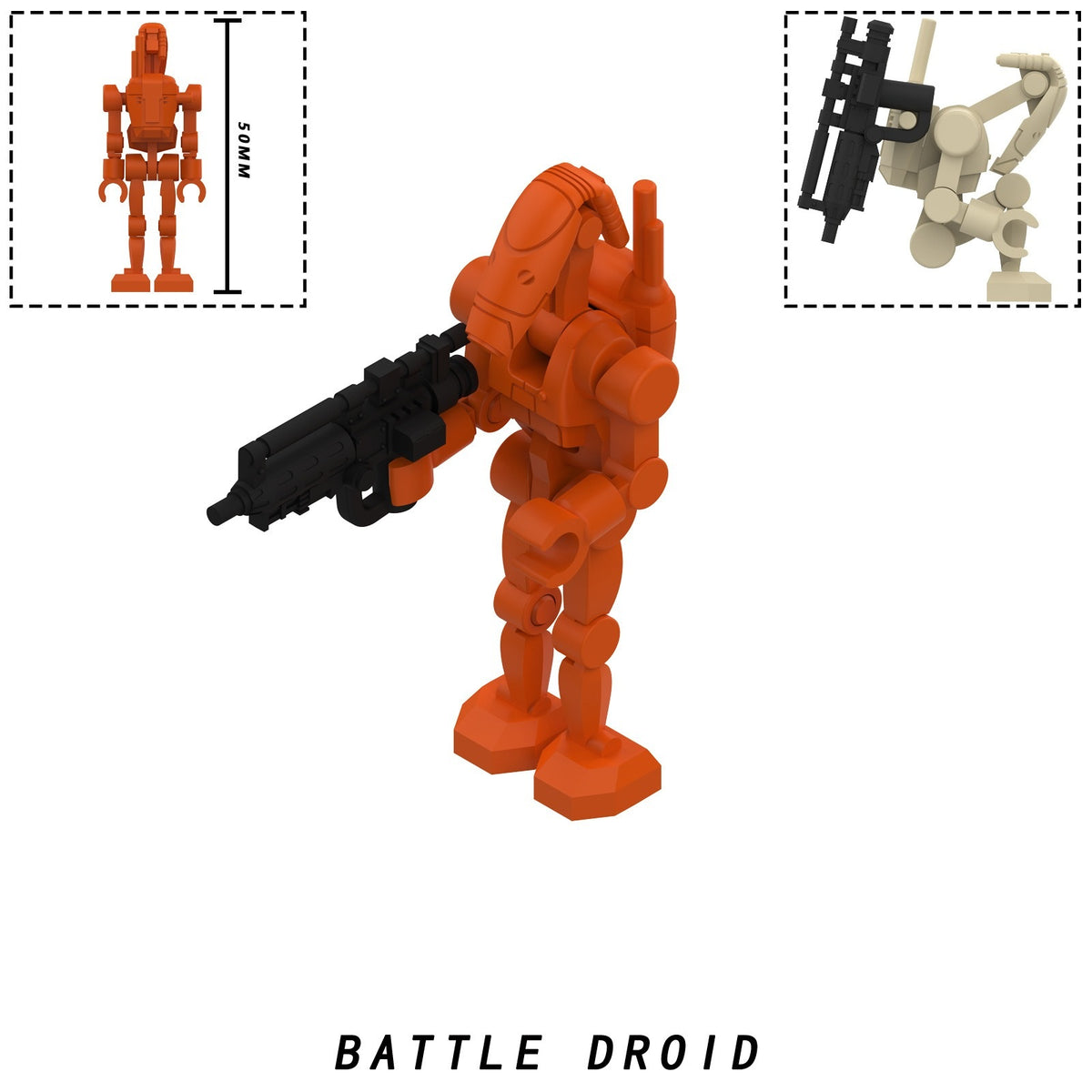 Star Wars B1 Battle Droids with Rotating Arms and Movable Legs Clankers Custom Minifigures MY