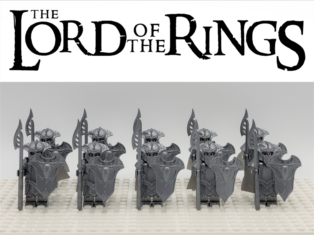 LOTR Mirkwood Elven Guards Spears Infantry Army 10 Minifigures Set