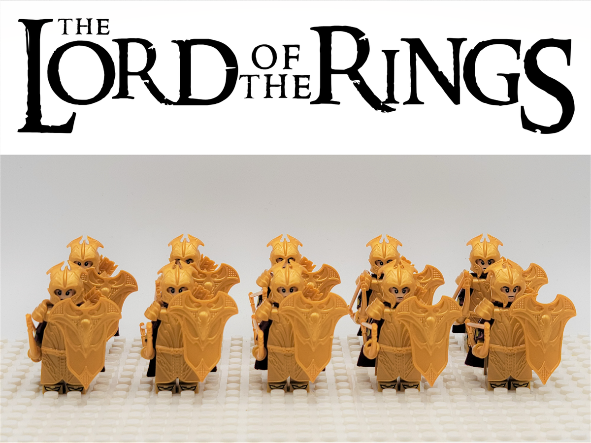 LOTR Mirkwood Elves Heavy Bow Infantry Army 10 Minifigures Set