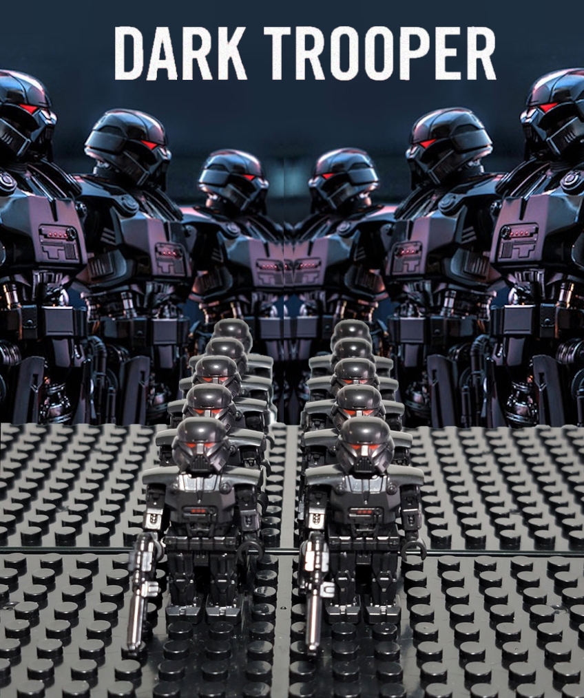 Star Wars Custom Dark Troopers 10 Minifigures Set with Custom Box