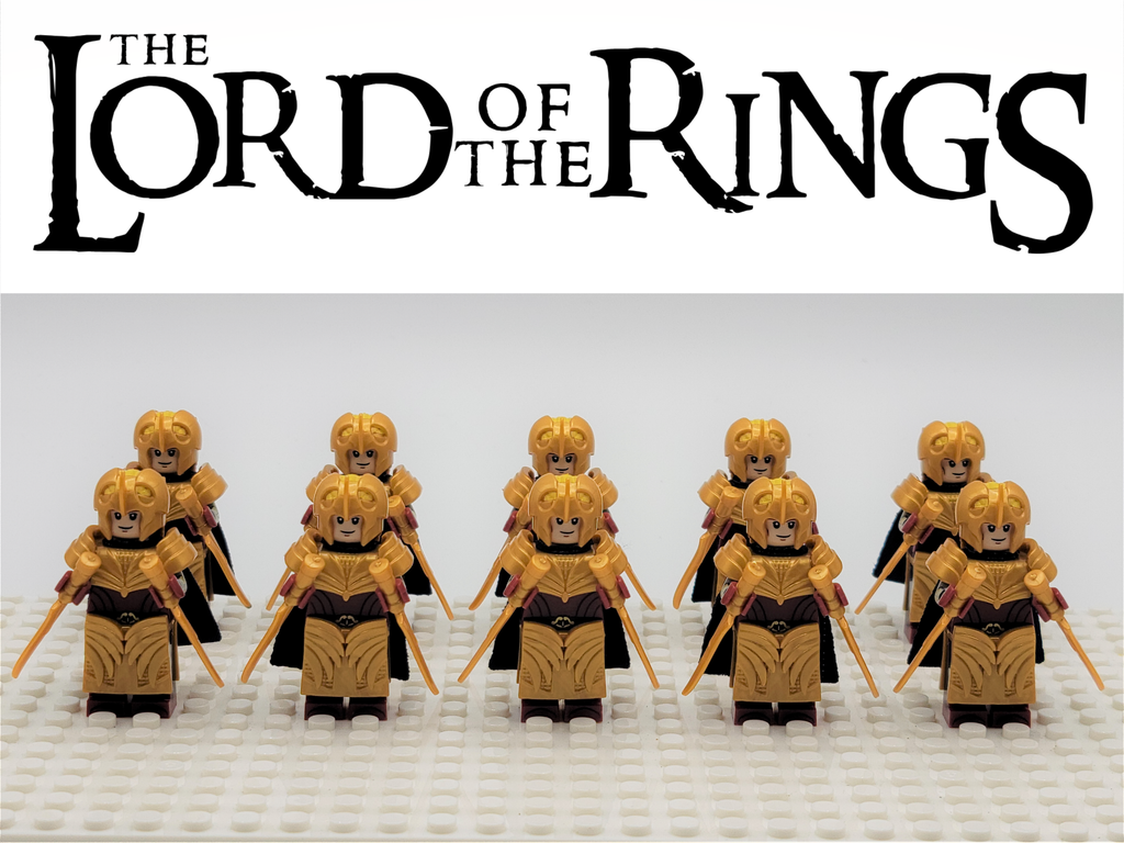 LOTR Mirkwood Elves Daggers Infantry Army 10 Minifigures Set