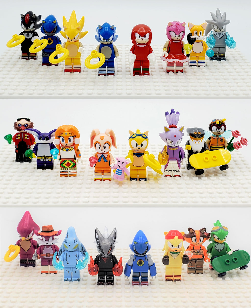 Sonic the Hedgehog The Minifigures Collection Custom 24 Set