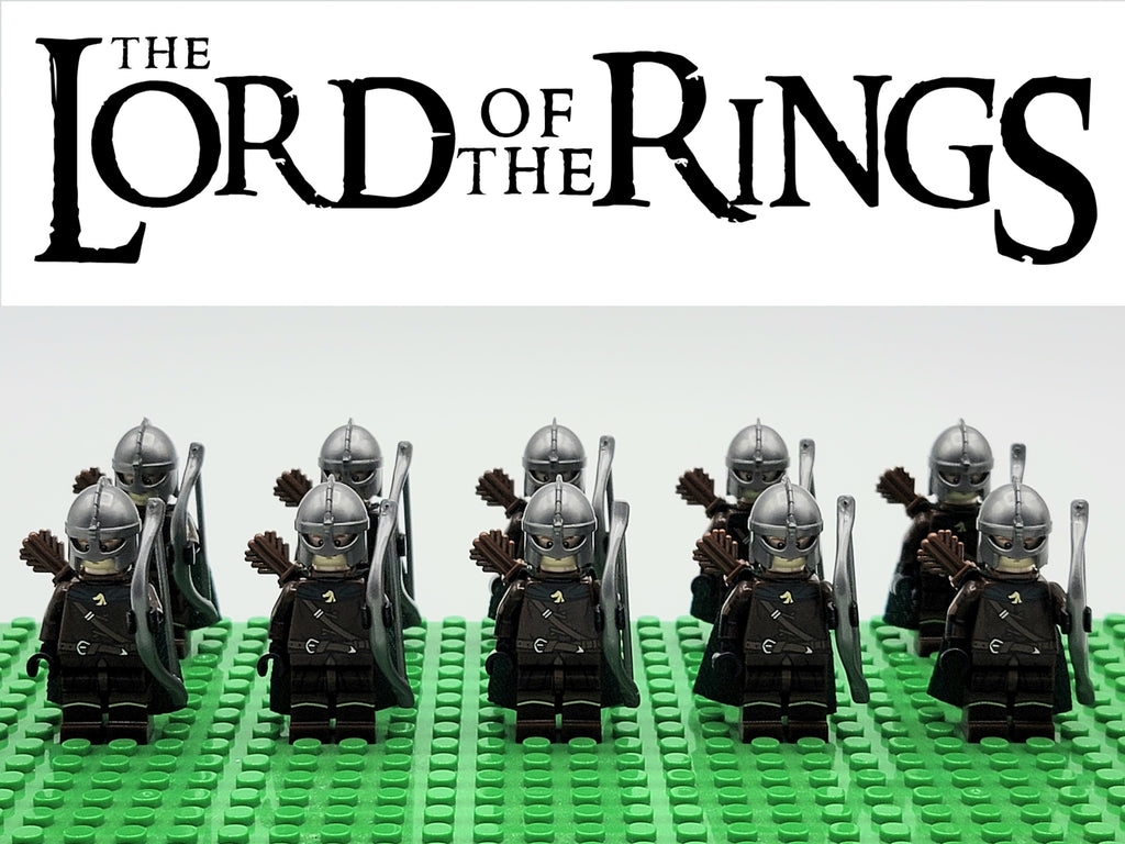 LOTR Rohan Royal Guards Light Archers Army 10 Minifigures Set