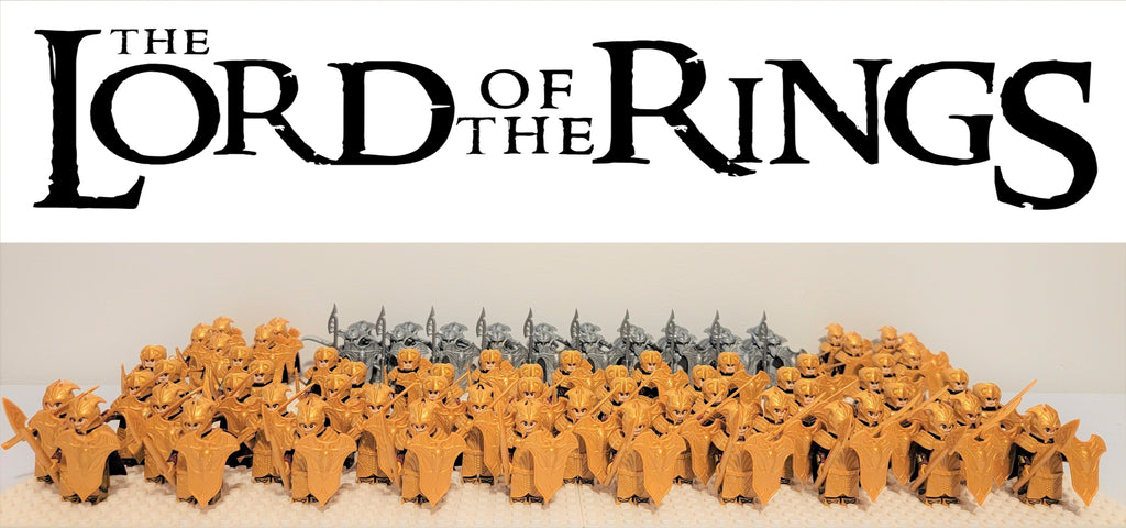LOTR Mirkwood Elves Battalion Infantry Army 80 Minifigures Set