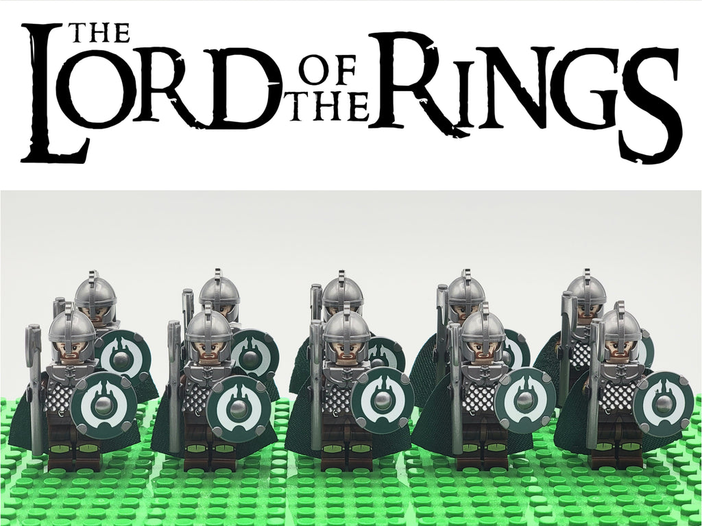 LOTR Rohan Royal Guards Heavy Axe Army 10 Minifigures Set