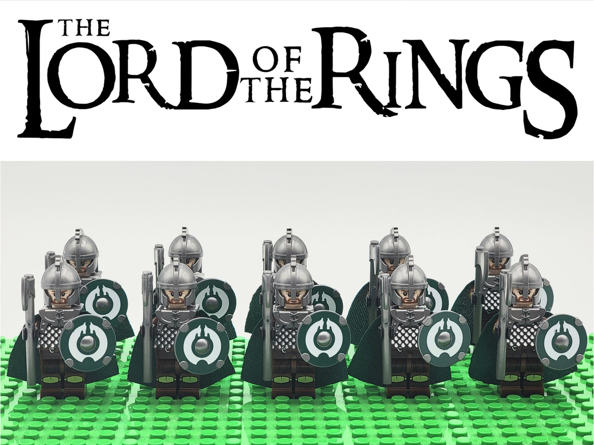 LOTR Rohan Royal Guards Heavy Axe Army 10 Minifigures Set