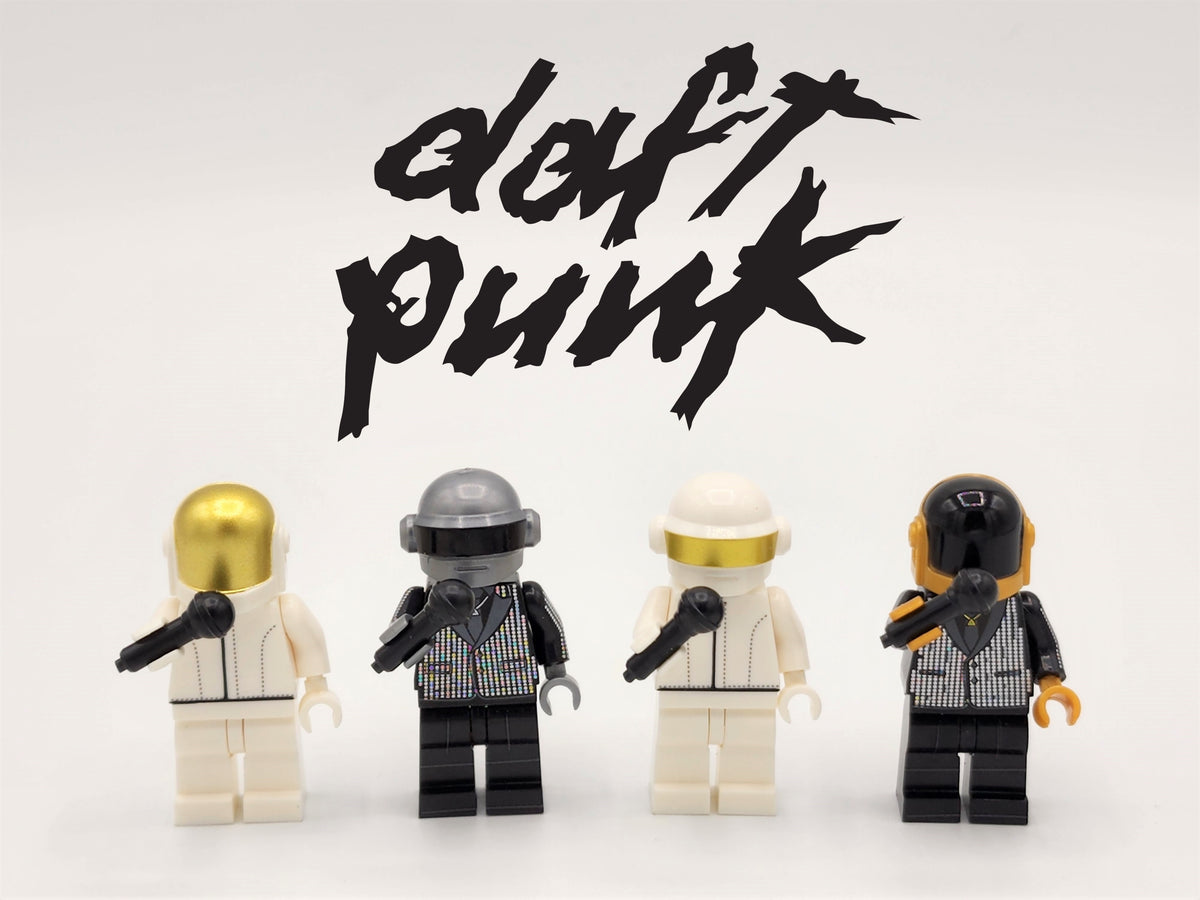Daft Punk Custom 4 Minifigures Set