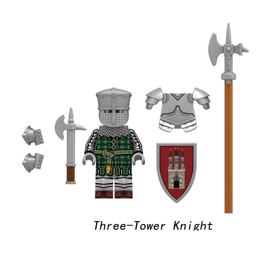 Medieval Knights Soldiers Army Custom Minifigures 3 N