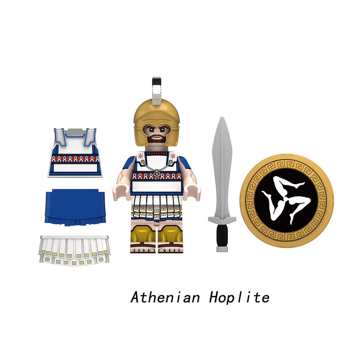 Medieval Spartans Corinthian Athenian Soldiers Army Custom Minifigures N