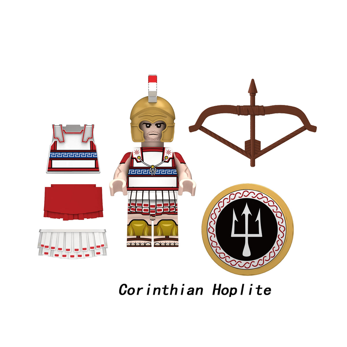 Medieval Spartans Corinthian Athenian Soldiers Army Custom Minifigures N