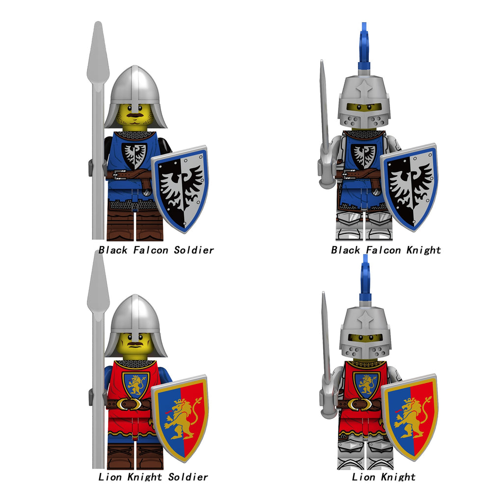 Medieval Knights Soldiers Army Custom Minifigures N