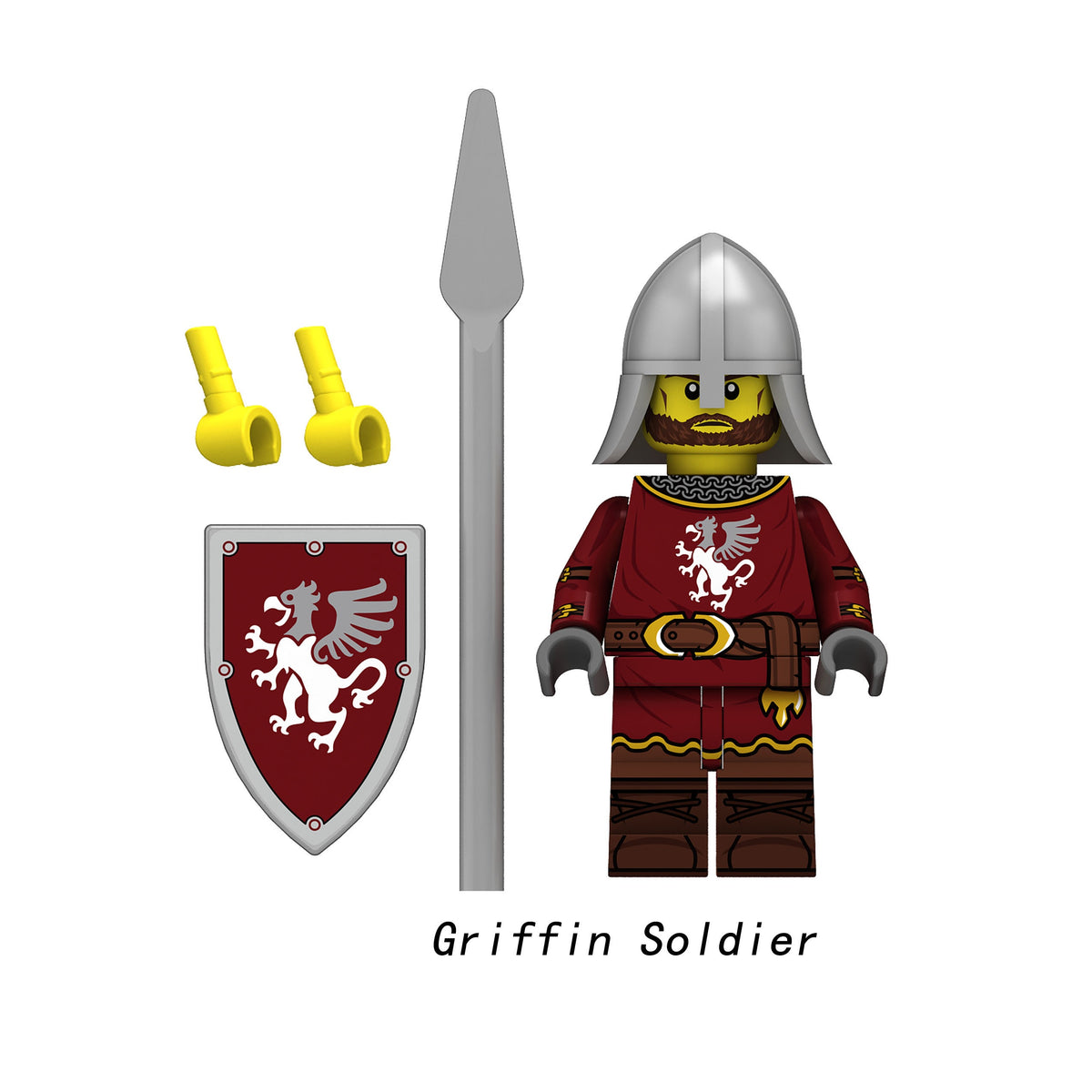 Medieval Knights Soldiers Army Custom Minifigures 2 N