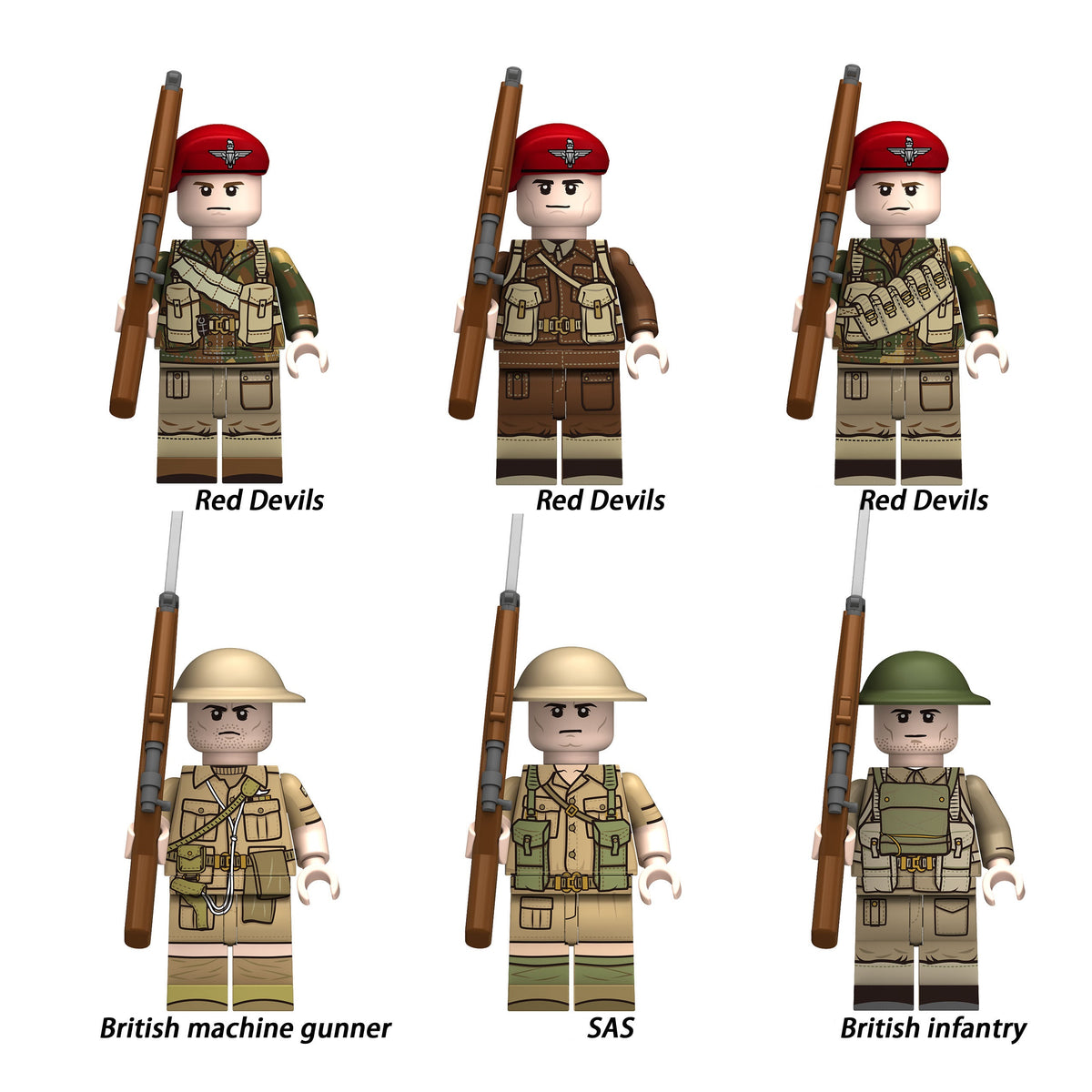 Historic Military Army Minifigures Single Sale 11